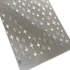 Pegatina para Uñas Xiaohongshu Mismo Estilo Y2K DIY Metal Plata Cruz Dulce Fresca Sexy Pegatina para Uñas con Adhesivo Impermeable