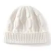 Gorro de cachemira para mujer, suave y cálido, diseño simple, nuevo estilo otoño/invierno, moderno y versátil, gorro de punto casual, adecuado para ciclismo y clima frío