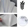 Tecido não tecido solúvel em água para bordado com adesivo, branco, para e-commerce transfronteiriço