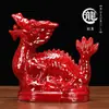 Adornos de Dragón de Cerámica Tang Sancai Hogar Dragón del Zodiaco Dragón Verde Esquina de Suplemento Solución Artesanías Sala de Estar Regalos Adornos de Joyería