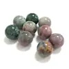 Amazon Venta Caliente Transfronteriza Cristal Rosa Natural 20mm Perlas Redondas No Porosas Piedra Suelta Accesorios para Pulsera DIY Fabricante Mayorista