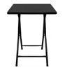 Mesa de Aço Dobrável 58x58 cm - Preta