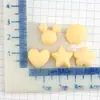 Materiais de Doces, Cola de Creme, Acessórios de Resina Coloridos, Estrelas de Cinco Pontas, Corações, Flores de Cinco Pétalas, Capas de Celular, Acessórios de Cabelo DIY, Presilhas