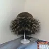 Chapéu Mongol para Outono e Inverno, Chapéu Bucket de Pelúcia de Pelo Sintético de Visom, Quente e Protetor de Orelhas, Moderno, Macio e Engrossado para o Inverno, Chapéu Mongol de Topo Reto