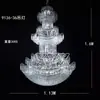 Nuevos Accesorios de Boda Lámpara de Cristal para Techo Decoración de Escenario de Boda Candelabro Colgante de Techo Candelabro de Cadena de Cuentas de Cristal Plateado