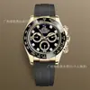 Comercio Electrónico Transfronterizo Popular Daytona Tres Ojos Seis Pines Reloj Mecánico Cronógrafo Multifunción Luminoso Acero Inoxidable Correa Calendario