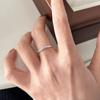 Anillo Simple Estilo Japonés y Coreano Ins para Mujer Vintage a la Moda Distintivo Abierto Ajustable Joyería Elegante para el Día a Día