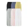 Falda de punto gris para mujer con cintura elástica, ajustada a la cadera, corte recto, holgada, casual, falda larga/falda midi versátil