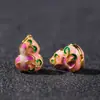 Accesorios de Cuentas Espaciadoras de Nube Multitaladro de Esmalte Cloisonné para Accesorios de Joyería DIY Hechos a Mano Lote de Espaciadores