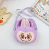 Nueva Bolsa Infantil Labubu Versátil Linda Bolsa de Peluche Bolso de Hombro Bolso de Mano Dibujos Animados Mini Bolso Cruzado Peluche