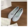 ¡En stock y se envía inmediatamente! Zapatos de mujer estilo mismo de Mom de Uva para baile de salón, gamuza suave, punta redonda, minimalistas, corte bajo, tacón bajo