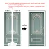 Pegatinas de Puerta Autoadhesivas Transfronterizas con Ciervo Estilo Chino, Pegatinas de Pared Removibles para Renovación de Casa de Alquiler, Venta al por Mayor por Fabricante, Dropshipping