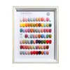 Placa de Exibição para Nail Art 80 Cores Grande Paleta de Cores de Madeira Estilo Japonês Quadro de Nail Art de Alta Qualidade Ferramenta de Paleta de Cores à Prova de Poeira