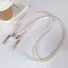 Cor Sólida Multitom Couro de Luxo Fivela de Metal Alça Transversal Ajustável Alça de Pescoço Adequado para Bolsas de Celular Cordão Feminino