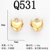Acessórios de Joias de Aço Inoxidável de Nicho Mais Vendidos na Europa e América, Pingentes Mini DIY de Caracol e Urso Ouro 18K Charms Atacado