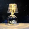 Bola de Cristal Tallada en 3D Transfronteriza Luz Nocturna Luminosa Lámpara de Mesa de Escritorio para Dormitorio Adornos Decorativos de Ambiente Regalo de Cumpleaños