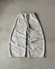 Pantalones Bordados Transfronterizos de Comercio Exterior Europeo y Americano Pantalones de Pierna Ancha High Street Pantalones Casuales Sueltos de Hip-hop para Hombres y Mujeres