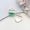 1 Accesorio de Joyería DIY Verde Aleación Esmalte Flor de Cerezo Colgante Llavero Pendientes Accesorios para el Cabello Encanto para Teléfono Venta al por Mayor