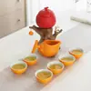 Yuerui Buena Suerte Juego de Té Automático de Viaje Souvenir de Empresa Regalo Práctico Regalo de Año Nuevo
