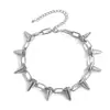 Joyería de aleación europea y americana collar vintage personalidad exagerada collar punk con remaches collar de bala cadena para la clavícula mujeres