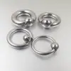 Anillo de bola de resorte BCR de acero inoxidable transfronterizo tamaño grande pendientes de bola de resorte anillo para pezón anillo femenino anillo multipropósito anillo PA
