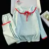 Pijamas para Padres e Hijos Otoño e Invierno 2025 Niñas y Niños Dibujos Animados Cuello Redondo Franela Manga Larga Casual Ropa de Casa