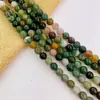 Pulseira de Contas Soltas de Ágata Bicolor Natural Contas para DIY Pulseira Tecida à Mão de Cristal Acessórios de Joias