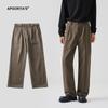 Pantalones de Lana APO para Hombre Pantalones de Otoño e Invierno para Hombre Sensación Madura Ligera Casual de Negocios Pantalones Rectos Sueltos de Alta Gama