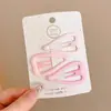 Pinza para el Cabello de Lunares Hueca Estilo Coreano para Mujer, Pinza Bb Linda, Pinza para Flequillo Lateral, Pasador para la Frente, Pasador Elegante, Accesorio para el Cabello