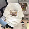 ¡Wow, Camiseta de Manga Tres Cuartos Holgada Hecha a Medida para Hombre con Estampado de Letras, Camiseta Versátil de Moda Estilo Americano de Tendencia para Adolescentes