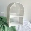 Nuevo Estante Blanco para Mesa de Postres Madera Acrílico Blanco Soporte de Exhibición para Mesa de Postres Decoración de Mesa
