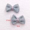 Tela rayada lazo polvo brillante pajarita pequeña accesorios de ropa ropa diy zapatos y calcetines accesorios decoración