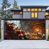 Fondo de Tela Transfronterizo Nuevo de Navidad para Puerta de Garaje Decoración de Fiesta Navideña Árbol de Navidad Fondo de Amazon Tela Colgante en