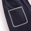 Z Moda Cruzada Primavera e Verão 2025 Novo Estilo Europeu e Americano Moda Feminina Casual Versátil Shorts Jeans Decorados com Fio de Seda 17056
