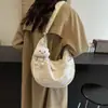 Bolsa Transversal Tendência Verão para Mulheres 2025 Nova Cor Fresca Color-Blocking Bolsa de Ombro Alto Valor Nicho Bolsa Bolinho