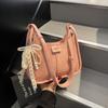 Bolsa de Ombro Textive Grande Capacidade Transfronteiriça Bolsa Simples Feminina 2025 Primavera Nova Moda Tendência Bolsa de Ombro Bolsa de Mão