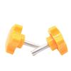 Los fabricantes producen tornillos pentagonales de 40 mm-m8, tornillos manuales, tornillos con cabeza de goma, tornillos con cabeza de plástico.