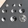 Accesorios Yiwu joyería diy estilo antiguo chino multi-tamaño disco de chismes Taiji colgante hueco para collar colgante