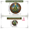 Festival de Navidad Múltiples Estilos Lujo Ligero Árbol de Navidad Pegatinas para Ventana Vidrio de Escaparate Puerta de Vidrio Decoración del Hogar Pegatina Electrostática para Vidrio