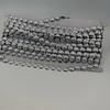 Accesorios para Disfraces, Joyería de Pedrería, Accesorios para Ropa, Fila Única de Perlas Redondas, Tiras de Pedrería al por Mayor, Decoraciones de Pedrería de Plástico