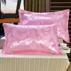 Juego de Almohadas de Algodón para Adultos Funda para Relleno de Almohada Individual Almohada Grande Funda para Almohada Par de Fundas de Almohada Jacquard de Algodón Puro