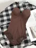 Body Moldeador Europeo y Americano Transfronterizo para Mujer, Control de Abdomen Postparto y Reducción de Cintura, Elegante Camisola Capa Base de Lencería