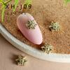 Joyería para uñas transfronteriza serie copo de nieve joyería de aleación arte de uñas navideño invierno simple diamante uña diy atuendo