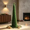 Árbol de Navidad Plegable Nuevo Transfronterizo 150 cm Árbol de Navidad Rosa Colorido Árbol Telescópico Denso Adorno de Decoración para el Hogar