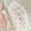 Pantaleta Estilo Falda Xiaolan de Encaje Francés con Lunares y Gasa Burbuja para Mujer, Cintura Media, Sin Costuras, Transpirable, Ajustada a la Cadera, de Seda Helada