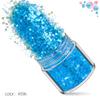 Explosiones transfronterizas, lentejuelas láser de colores mágicos, juego de 12 lentejuelas para decoración de uñas, polvo brillante degradado, parche de joyería para decoración de uñas