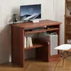 Mesa de Computador Desktop Casa Quarto com Gaveta Impressora Pequena Simples Escritório Mesa de Estudo para Uma Pessoa Tamanho Pequeno Mesa de Computador