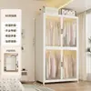 Guarda-roupa de Aço Estilo Moderno Armário para Roupas de Bebê Estável Durável à Prova de Poeira Gabinete Combinado Montado na Parede Armazenamento Zonificado
