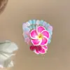 Anel Colorido de Plumeria Dopamina com Contas para Mulheres, Simples de Verão Moda Personalidade Doce Versátil Elegante
