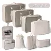 Conjunto de Sacos de Armazenamento para Viagem Transfronteiriça Roupas Roupa Íntima Calças Saco de Embalagem Separado Saco de Armazenamento Roupas Sapatos Bagagem Bolsa de Viagem